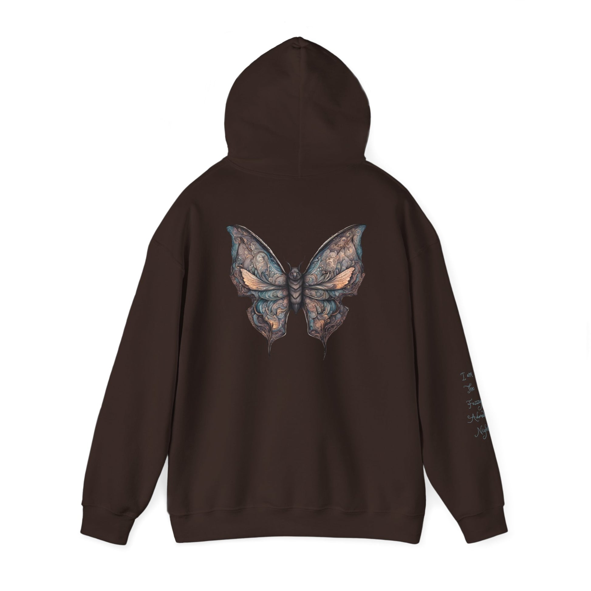 Bat With Butterfly Wings - Fuzzy Adorable Night Hoodie - Chilly Evenings - Vogart 