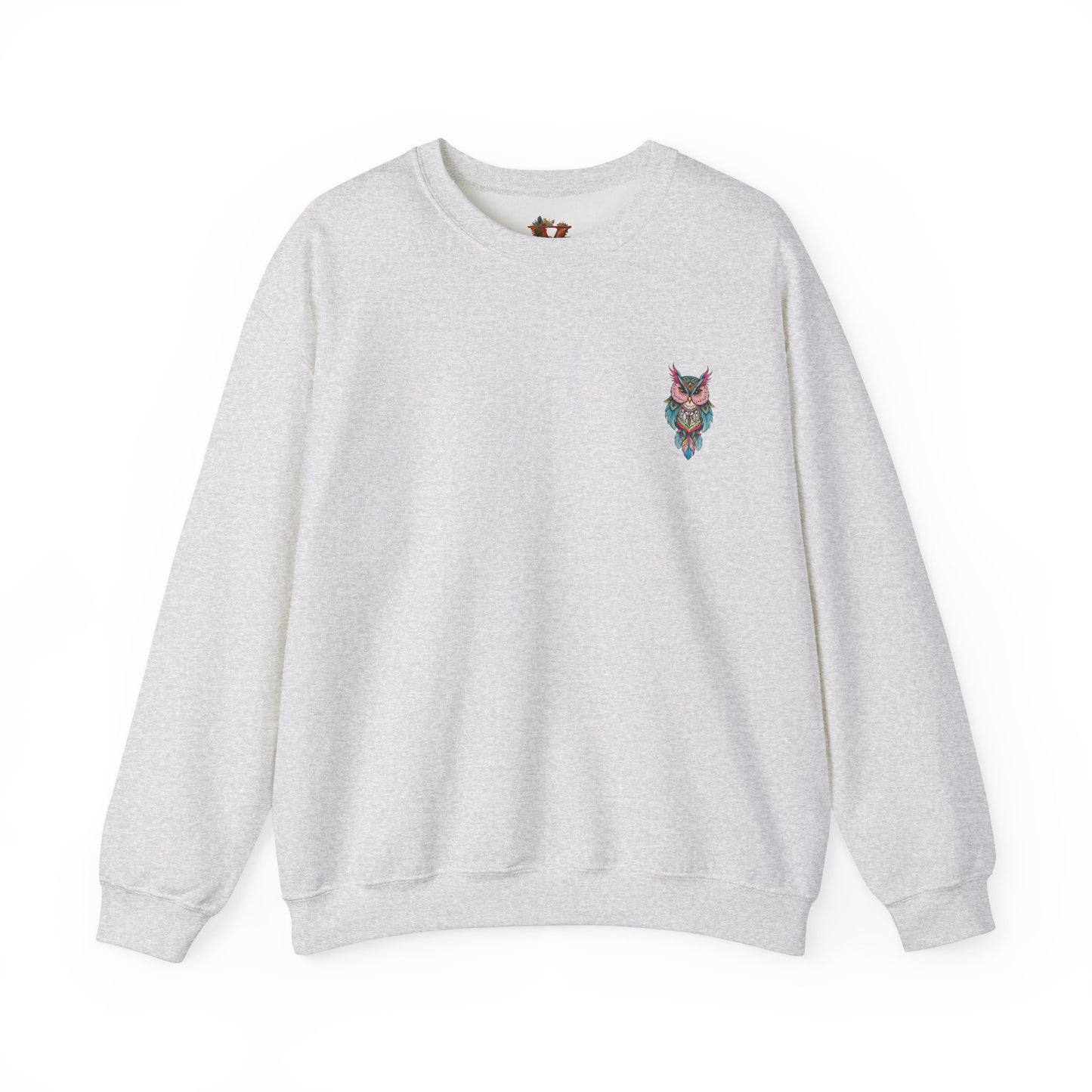 Grumpy Glow Owl Crewneck Sweatshirt - Soft And Warm