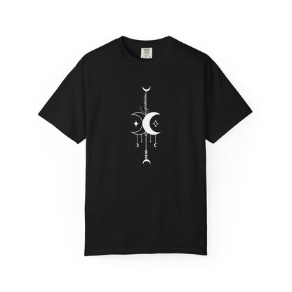Gemini Celestial T-Shirt: Twin Moon Comfort Colors Tee