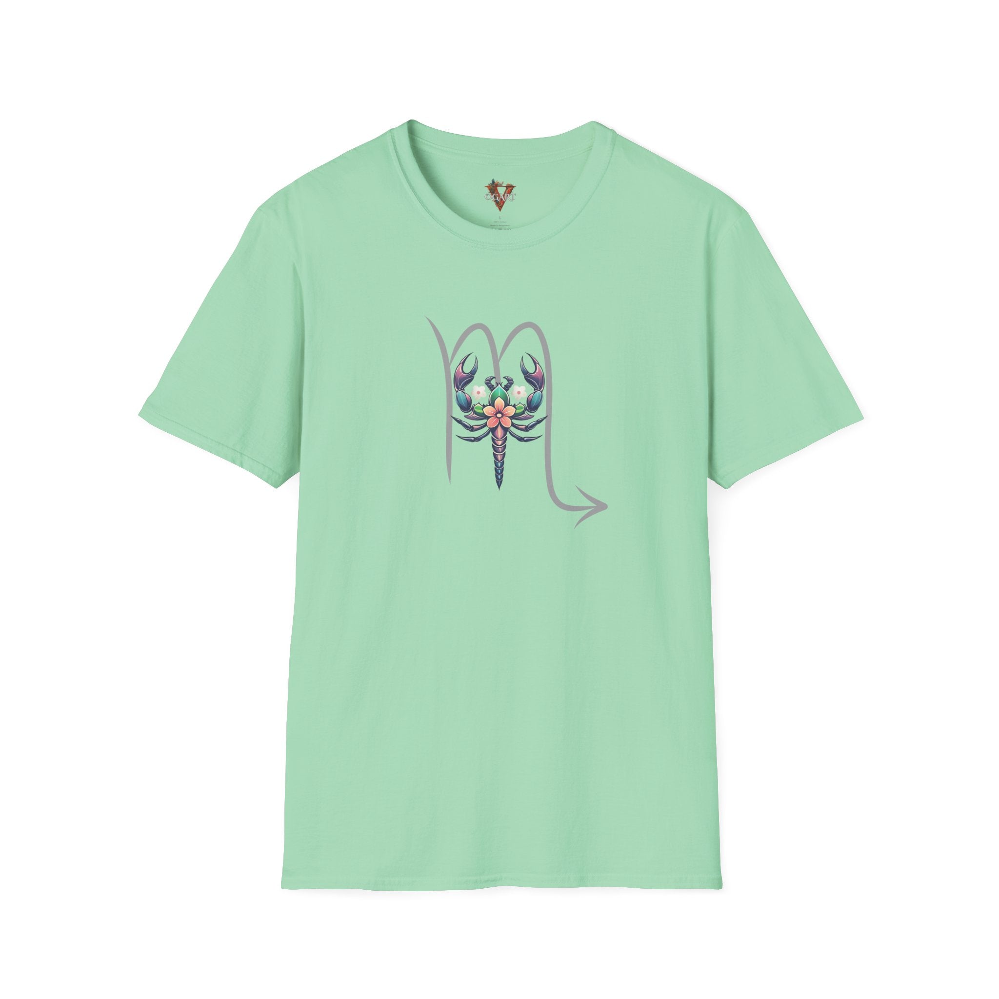 Scorpio Floral Emblem T-Shirt – Zodiac Scorpion Design
