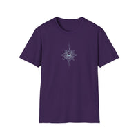 “Cancer Zodiac Tee – intricate sun astrology design on 100% cotton shirt”