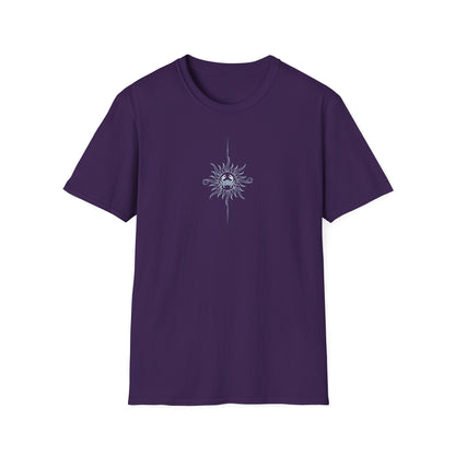 “Cancer Zodiac Tee – intricate sun astrology design on 100% cotton shirt”