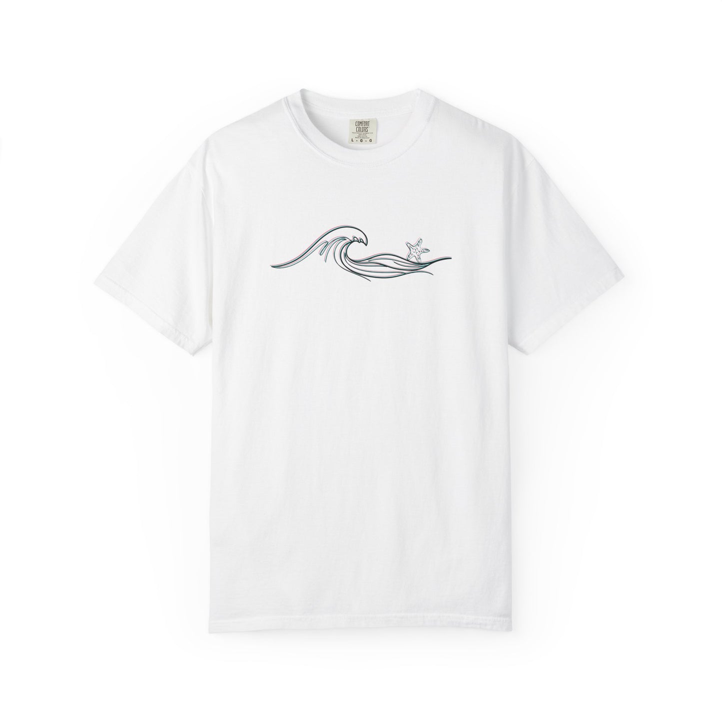 Wave Starfish T-Shirt: Comfort Colors Coastal Tee