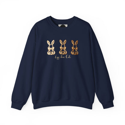 Bunny Trio Sweatshirt: Egg-stra Cute Rabbit Shirt