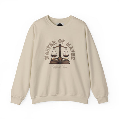 Sarcastic Libra Sweatshirt: Master of Maybe Shirt
