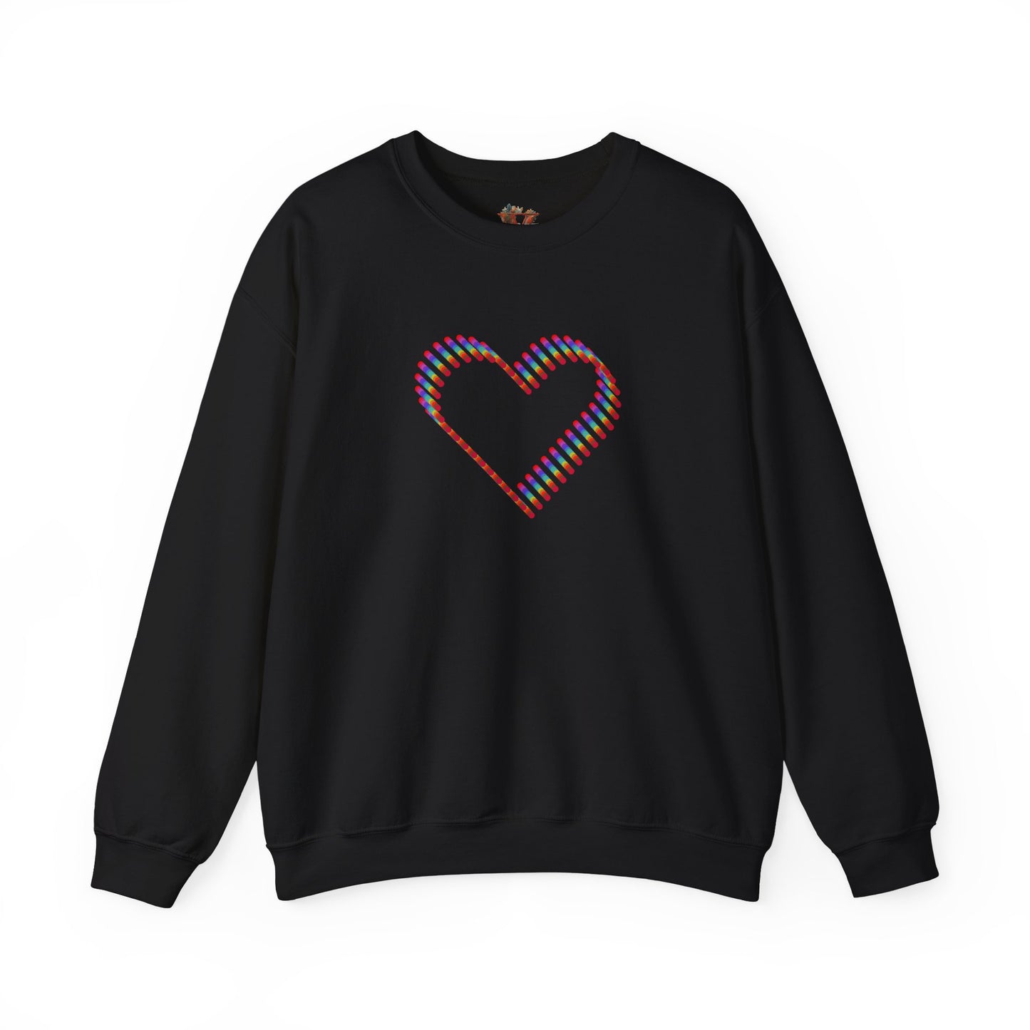 3D Colorful Heart Sweatshirt – Comfort and Artistry