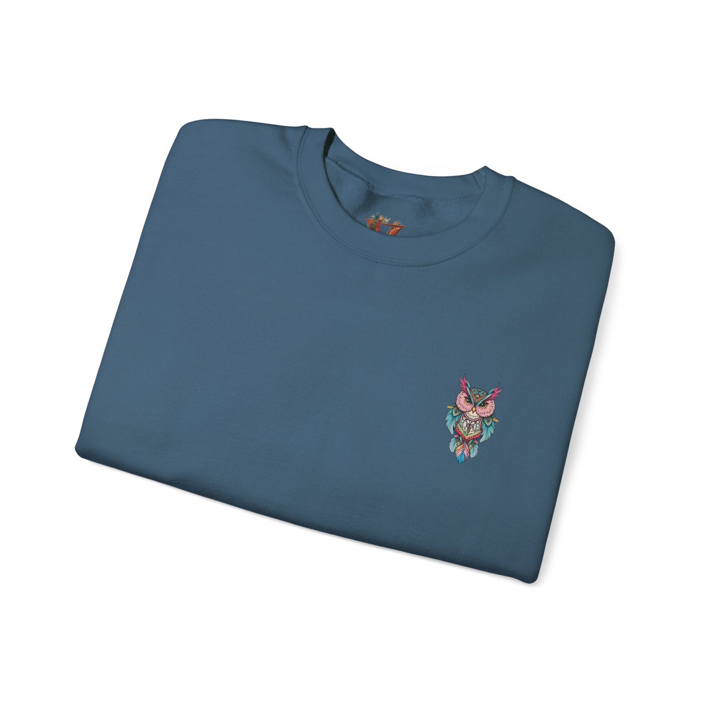 Grumpy Glow Owl Crewneck Sweatshirt - Soft And Warm