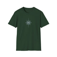 “Cancer Zodiac Tee – intricate sun astrology design on 100% cotton shirt”