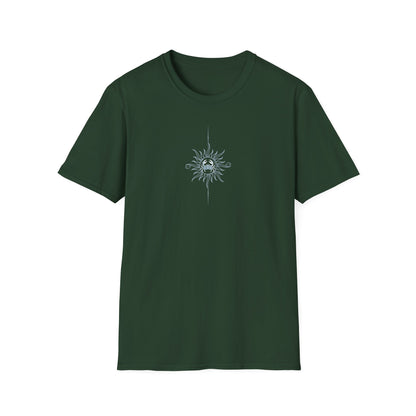 “Cancer Zodiac Tee – intricate sun astrology design on 100% cotton shirt”
