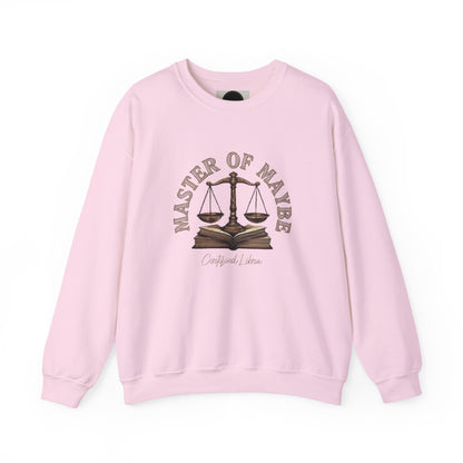 Sarcastic Libra Sweatshirt: Master of Maybe Shirt