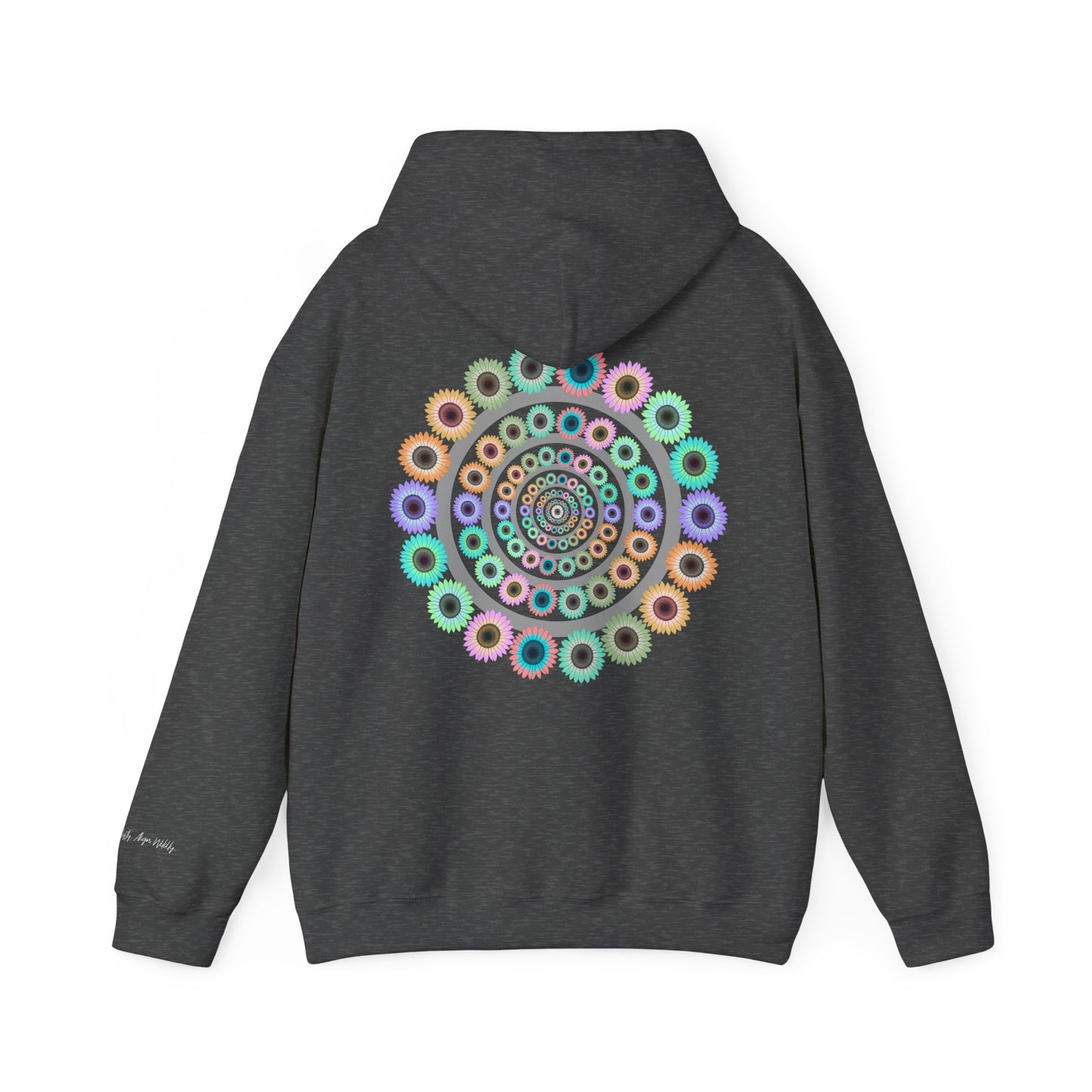 Bloom Softly Mandala Hoodie with Empowering Quote