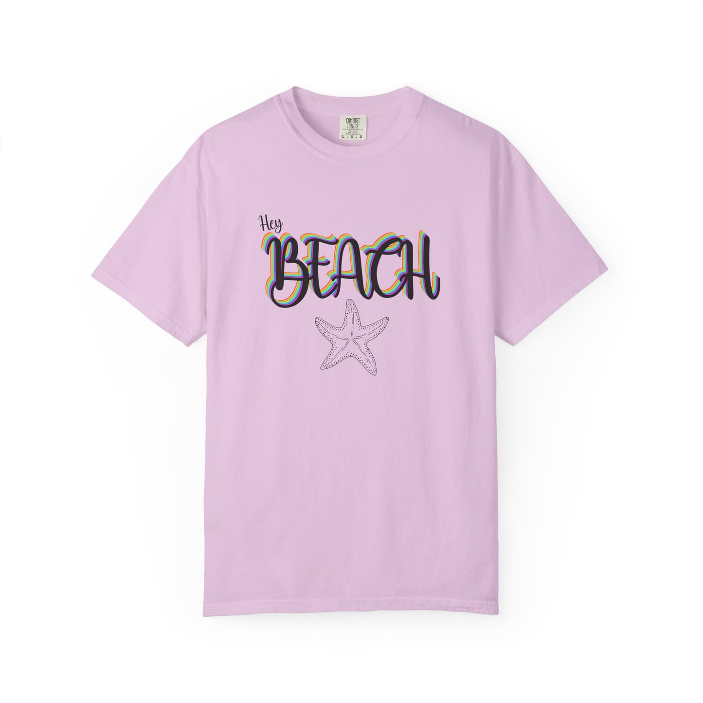Hey Beach Shirt: Rainbow Summer Starfish Tee