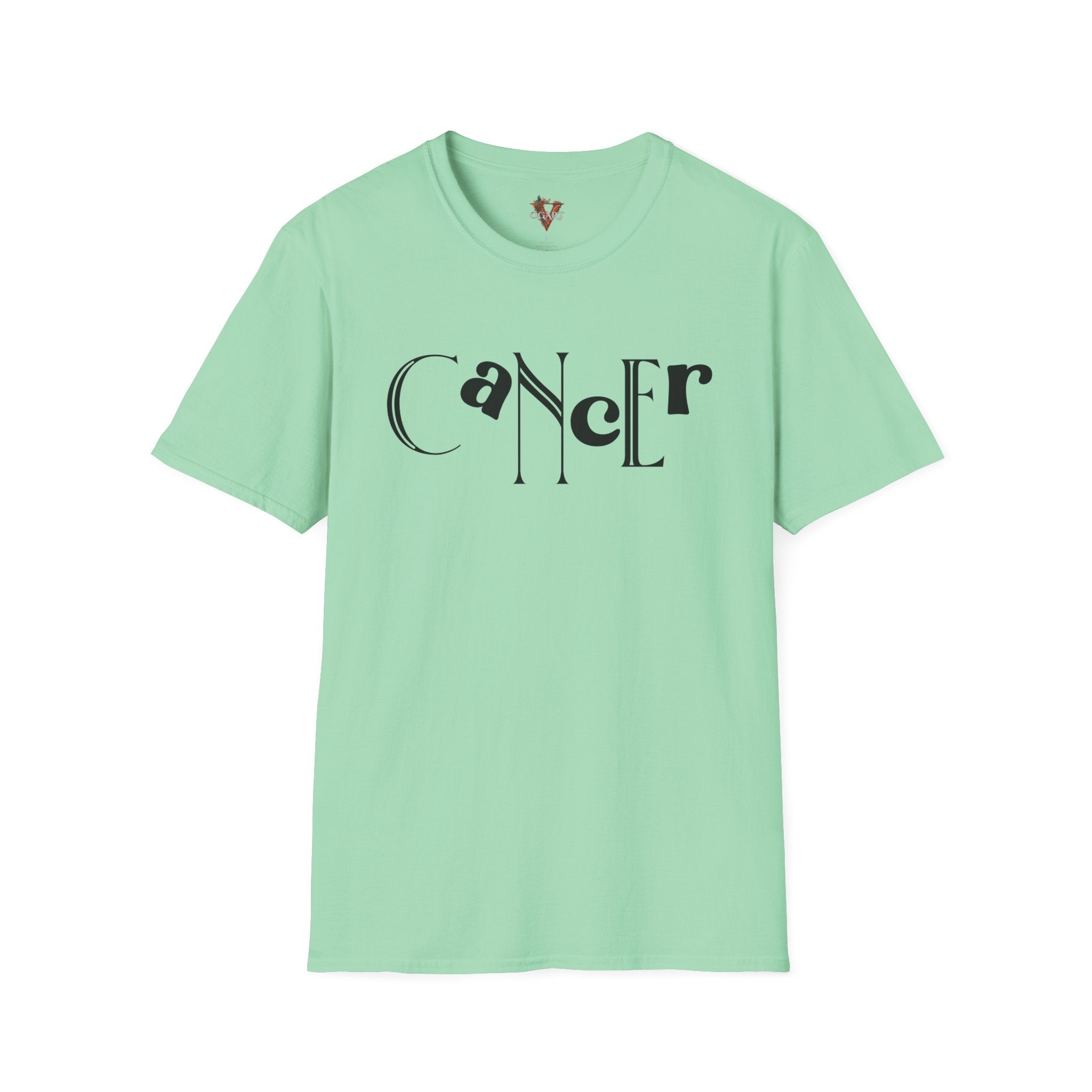 Duality Cancer T‑Shirt – Bold Zodiac Wordmark Tee - Vogart