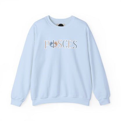 Pisces Zodiac Sweatshirt: Two Fish Astrology Crewneck