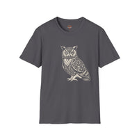Floral Owl T-Shirt – Intricate Wisdom & Nature Design