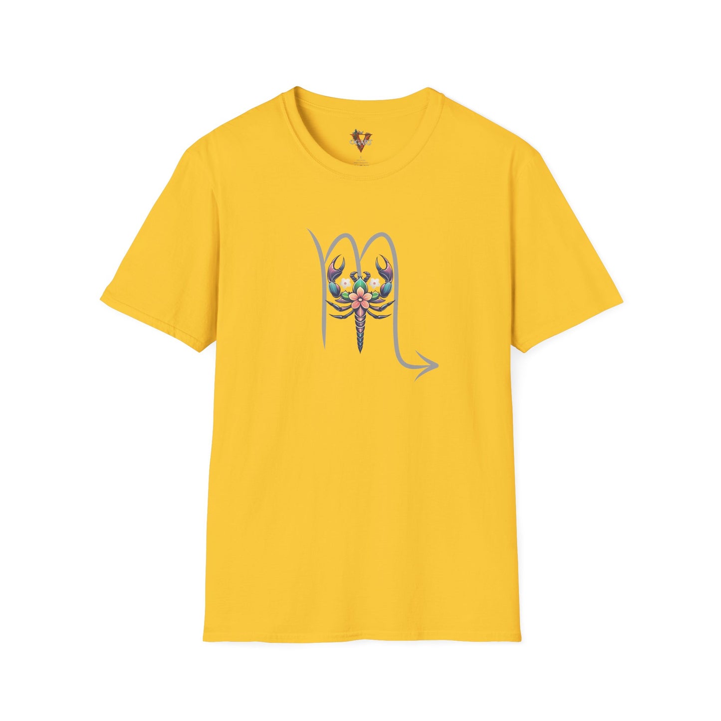 Scorpio Floral Emblem T-Shirt – Zodiac Scorpion Design