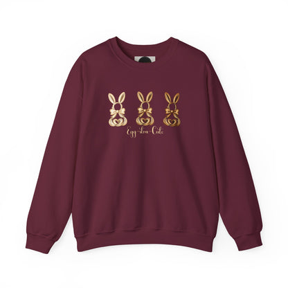 Bunny Trio Sweatshirt: Egg-stra Cute Rabbit Shirt