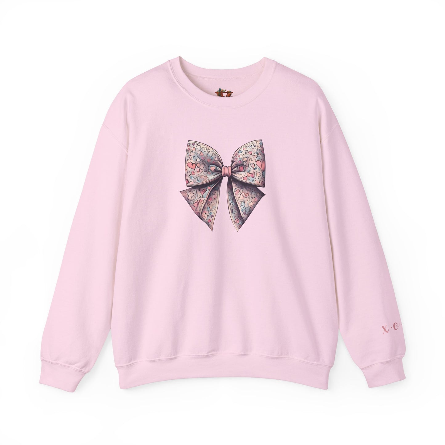 Heart Ribbon Bow X.O.X.O Valentine’s Sweatshirt - Charming and Unique