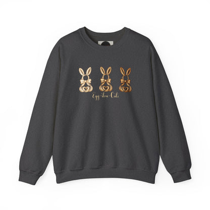 Bunny Trio Sweatshirt: Egg-stra Cute Rabbit Shirt