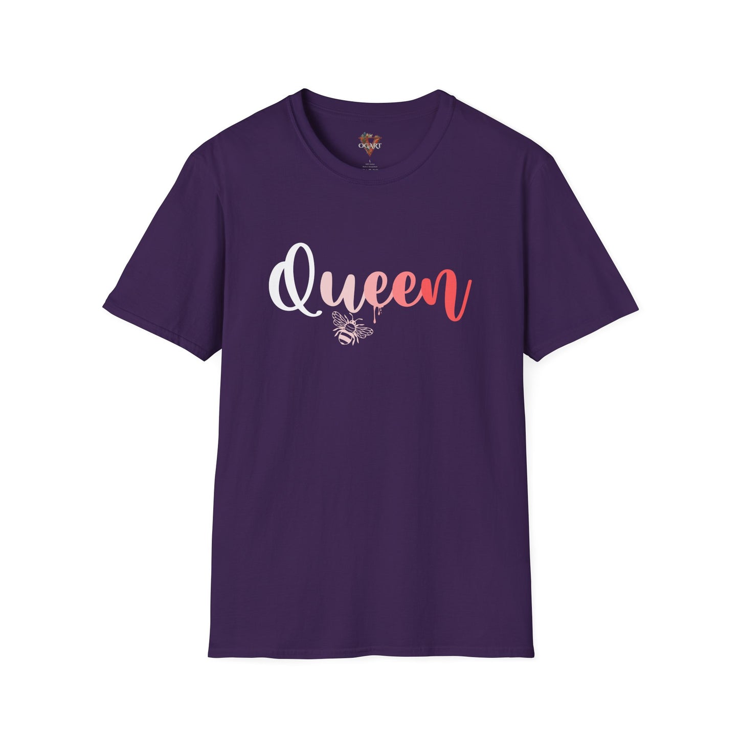 Queen Bee Gradient Letter T-Shirt – Empowered & Bold