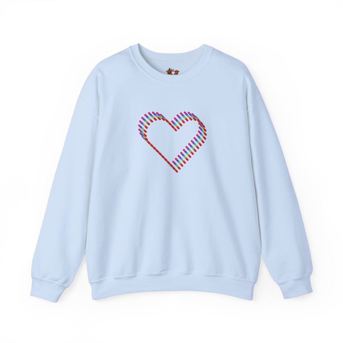 3D Colorful Heart Sweatshirt – Comfort and Artistry