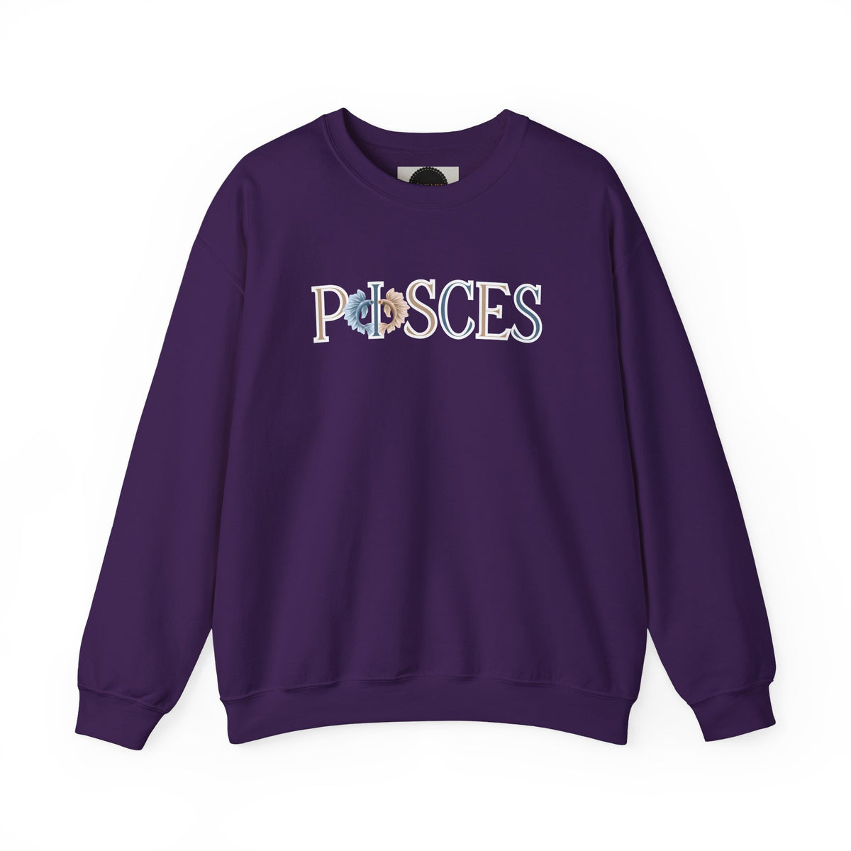 Pisces Zodiac Sweatshirt: Two Fish Astrology Crewneck