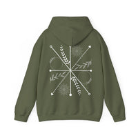 Mystic Bloom Compass” Hoodie – Vogart Exclusive