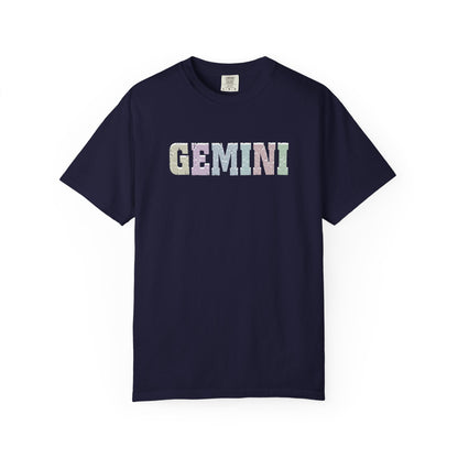 Gemini Zodiac T-Shirt: Comfort Colors Pastel Tee