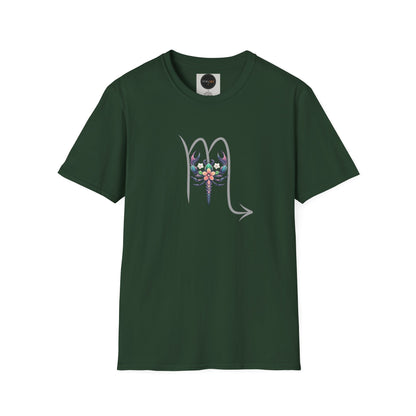 Scorpio Zodiac T-Shirt: Floral Astrology, Boho Horoscope Gift