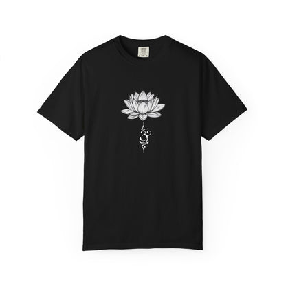 Lotus Flower Om Yoga T-Shirt: Spiritual Boho Chakra Tee