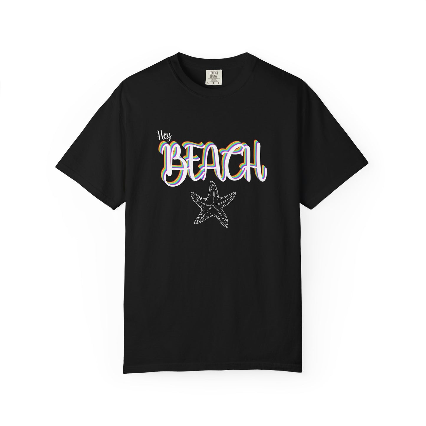 Hey Beach Shirt: Rainbow Summer Starfish Tee