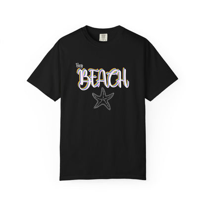 Hey Beach Shirt: Rainbow Summer Starfish Tee
