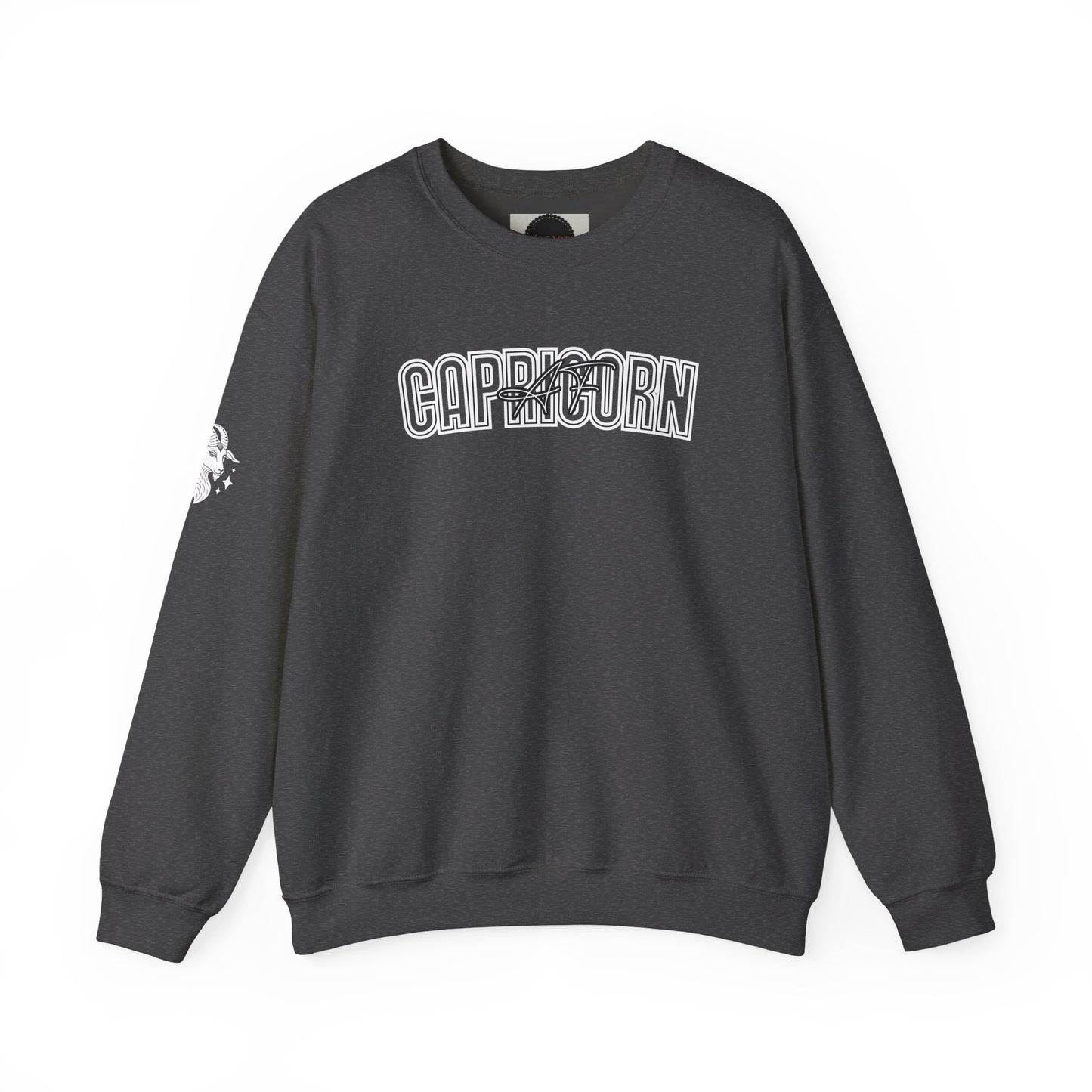 Capricorn Sweatshirt: Zodiac Crewneck with Sleeve Detail