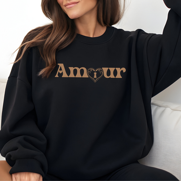 Amour Heart Lock – Romantic Sweatshirt