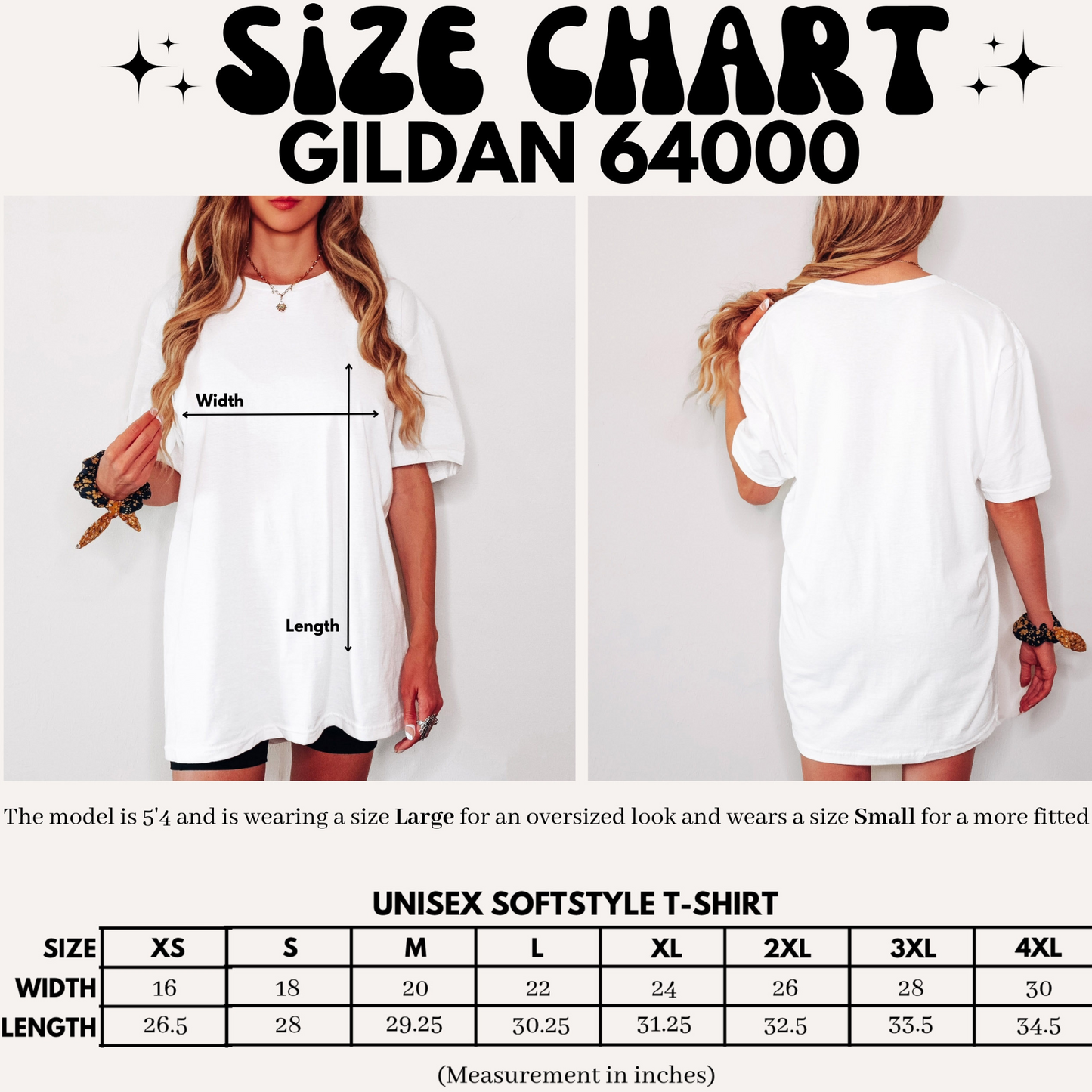 Gildan 64000 cotton T-shirt size cart