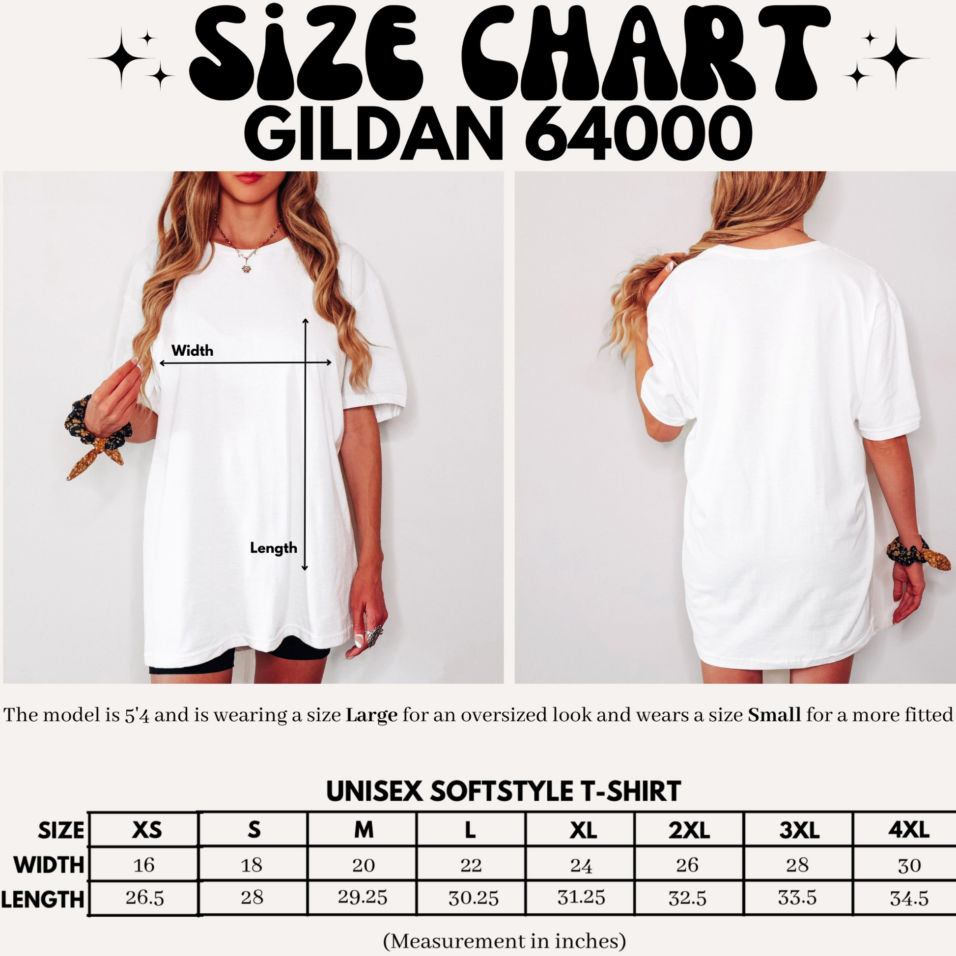 Gildan 64000 cotton T-shirt size cart