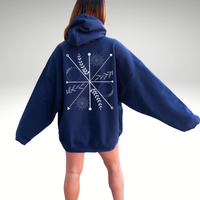 Mystic Bloom Compass” Hoodie – Vogart Exclusive