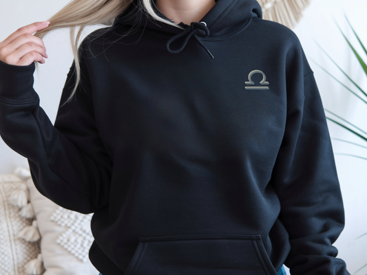 Libra Zodiac Hoodie: Butterfly Astrology Sweatshirt