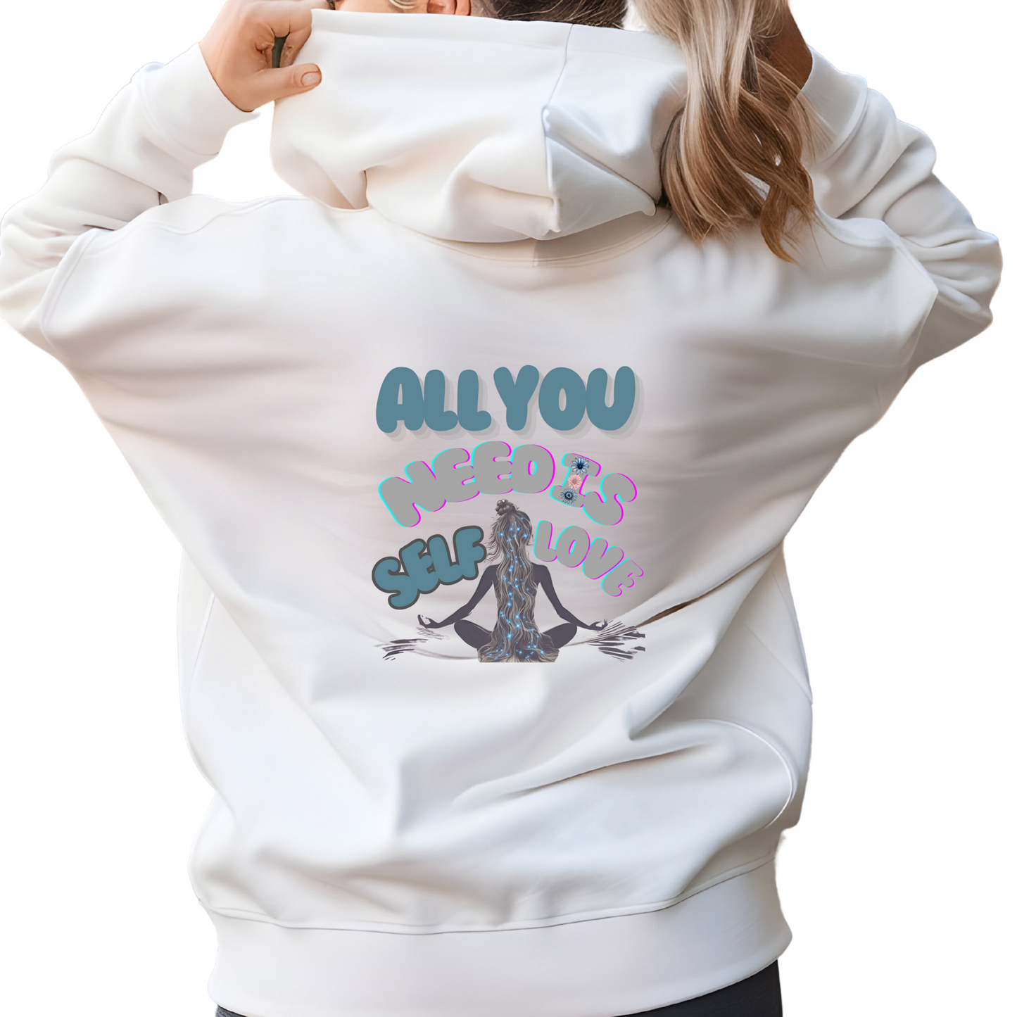 Self Love Hoodie Back Design - Cozy and Warm Cotton - Vogart 