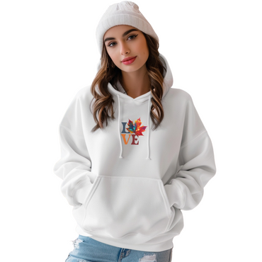 Love Canada Maple Leaf Hoodie - Plush And Warm