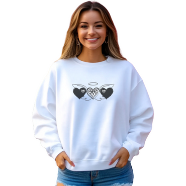 Angel Heart Trio Sweatshirt - Warm And Comfort