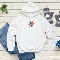 Canada Hoodie with Maple Leaf Love Design – Warm & Stylish
