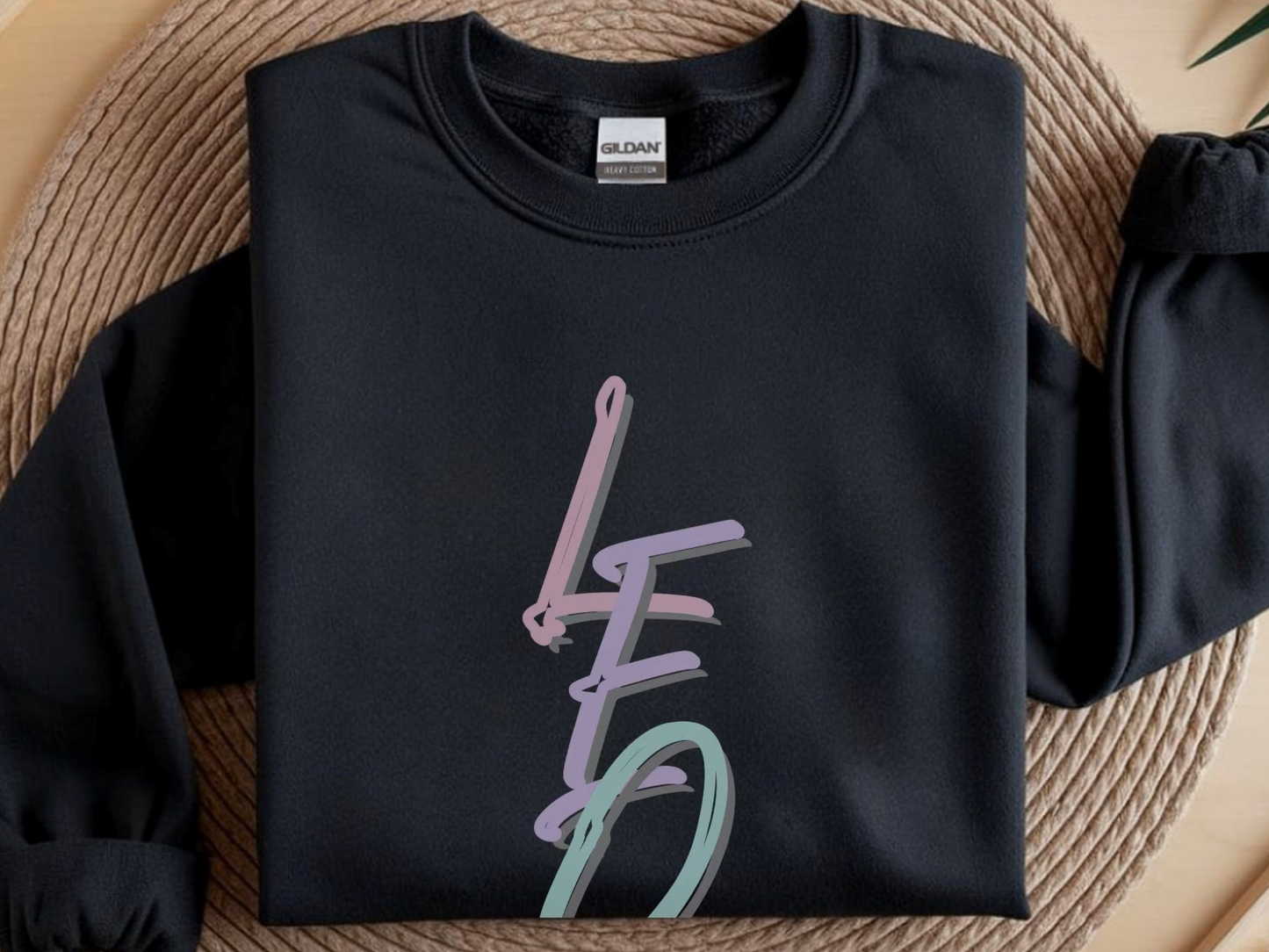 Leo Zodiac Sweatshirt: Pastel Lettering, Astrology Horoscope Shirt