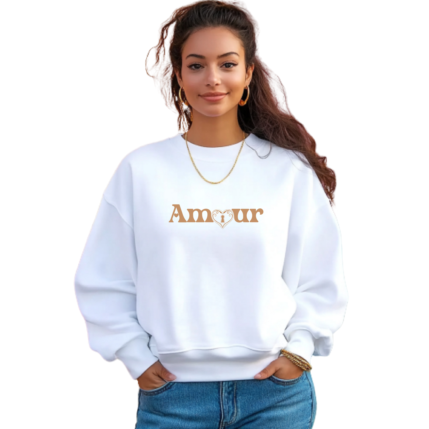 Amour Heart Lock Sweatshirt – A Romantic Valentine’s Look