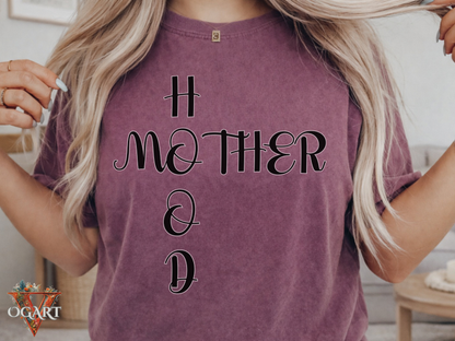 Motherhood T-Shirt: Comfort Colors Mom Shirt